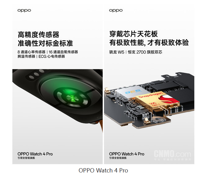 Watch 4 Pro强大传感器揭秘MG电子试玩健康监测达新高度 OPPO